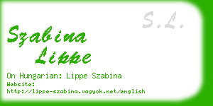 szabina lippe business card